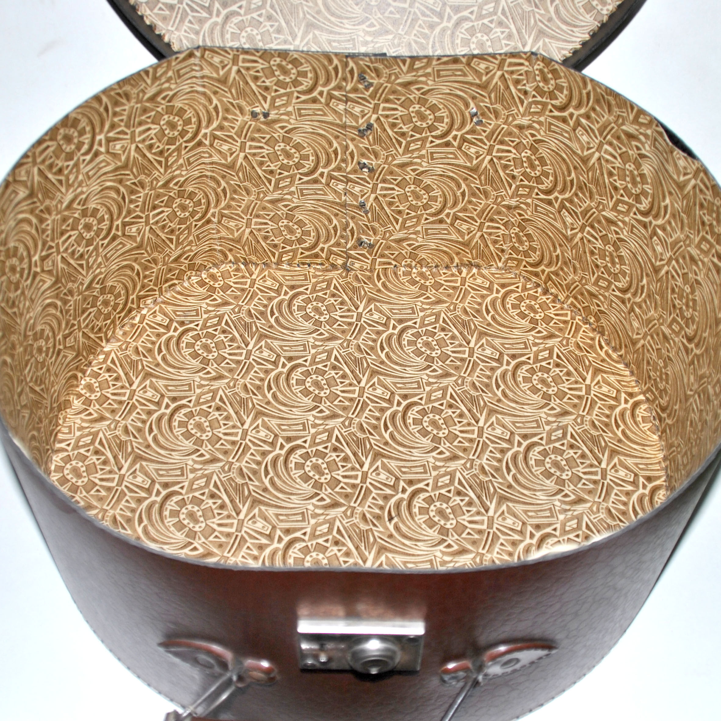 Art deco round hat box 1920, 34 x 16 cm