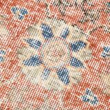 Tapis turc vintage shabby chic rouge pâle et bleu 5x9, 151x259 cm SK5619