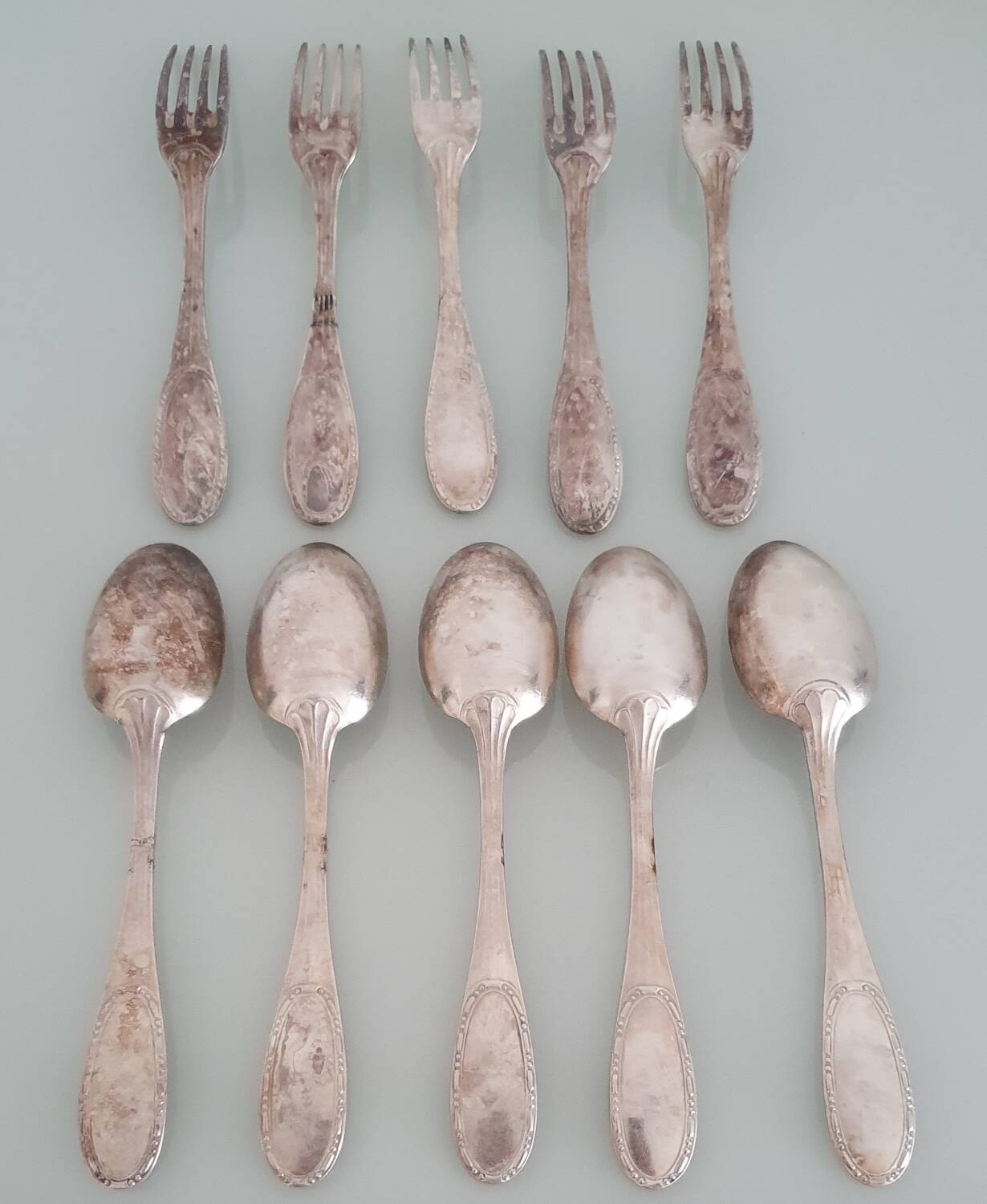 Set of 10 pieces (5 people) - Ercuis Goldsmiths