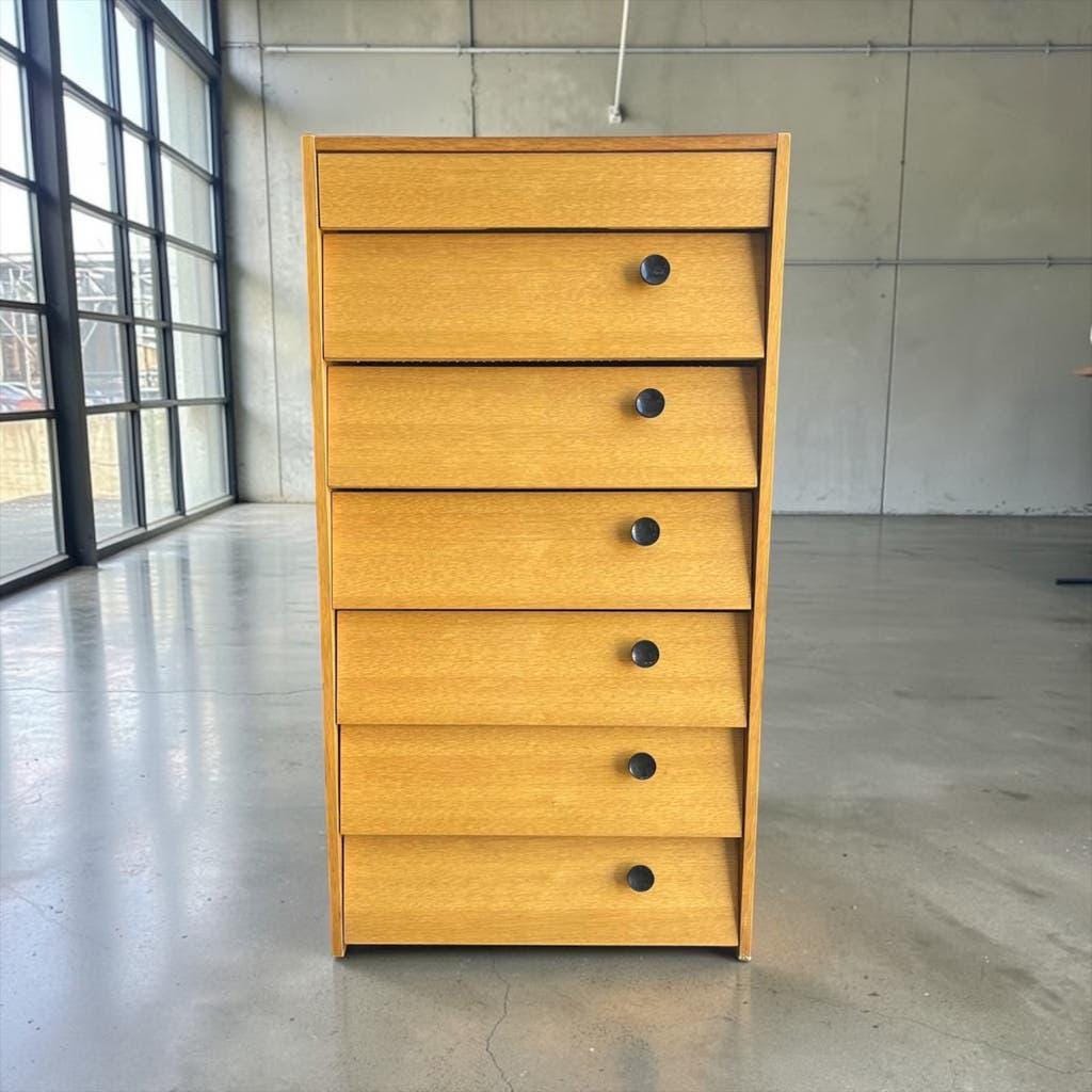 Vintage wooden shoe cabinet / drop-leaf cabinet
