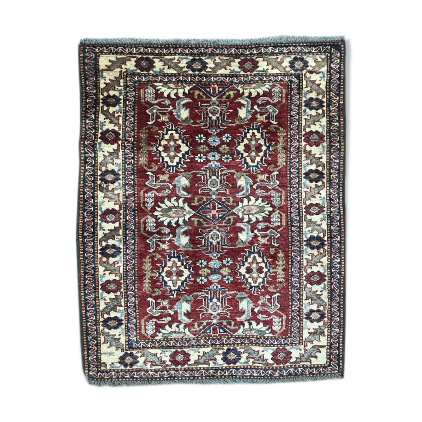 Carpet vintage Chobi Afghan done hand 92 X 116 CM