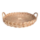 Large round woven wicker tray – Vintage craftsmanship