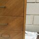 Commode plaquage chêne pieds fuseaux années 60