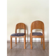 Set of solid wood armchairs and chairs by Dylund, 1970