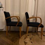 Pair of restored bridge chairs