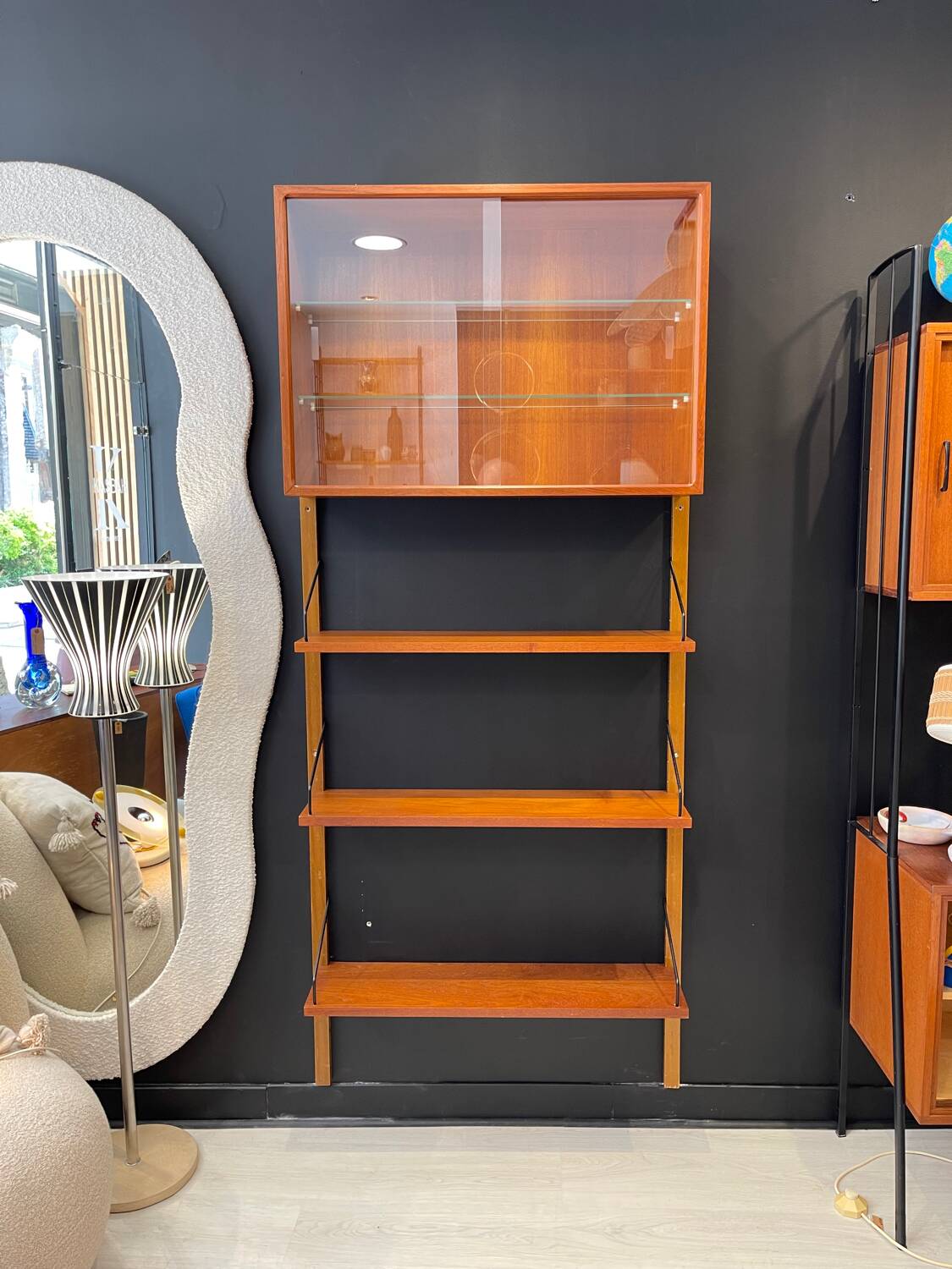 Poul Cadovius wall library in teak 1960s