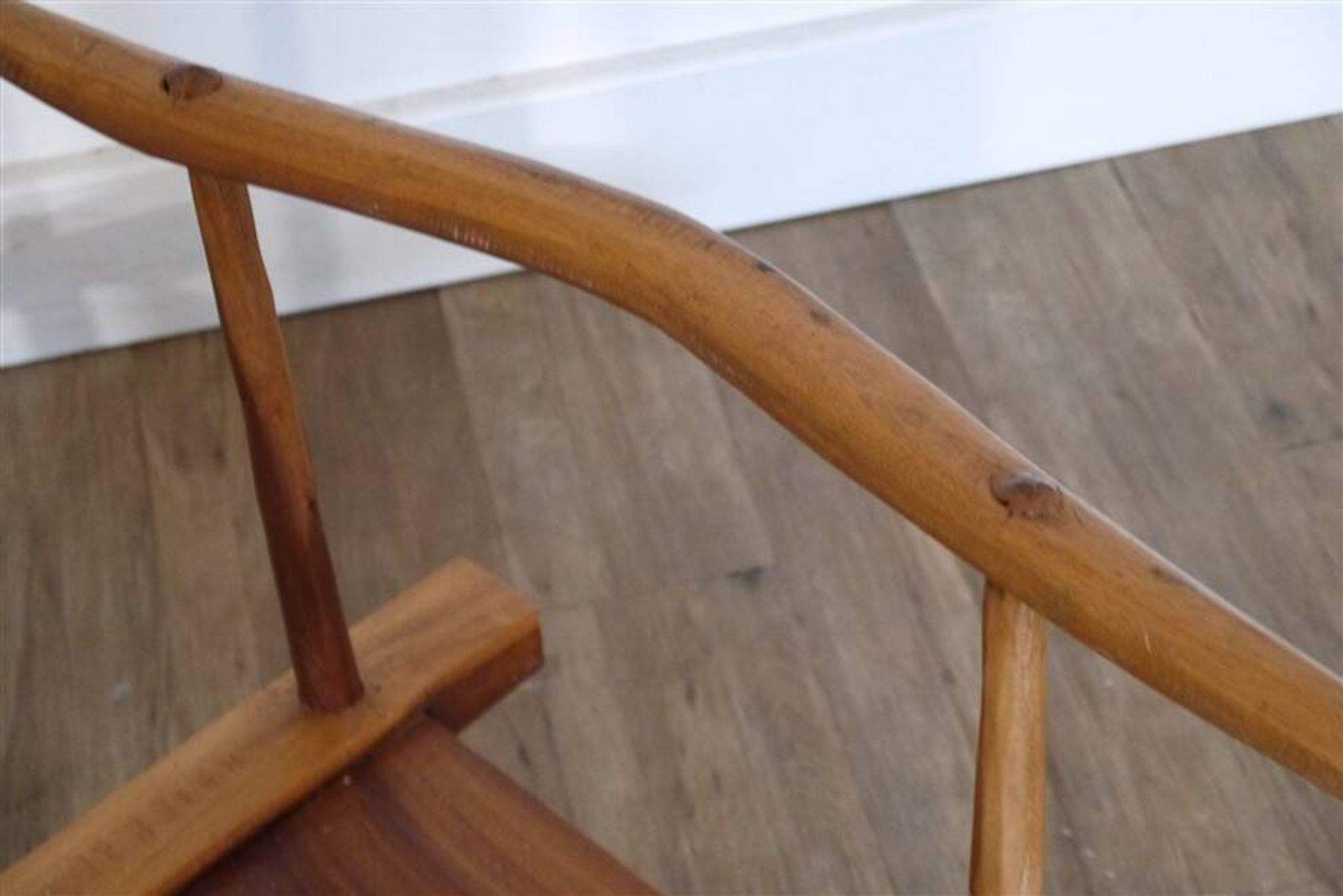 Chaise vintage brutaliste "Baoulé" 1950