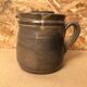 Old Vintage Brown Stoneware Carafe Refresher Pitcher