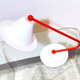 Memphis Milano lamp, red and white, 1980s Italy