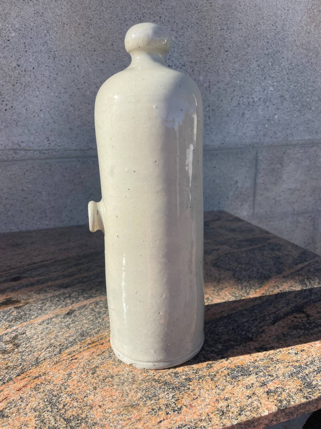 Antique glazed stoneware bottle