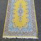 Yellow and blue Persian rug 90x150cm