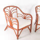 Pair of rattan armchairs