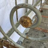 Wrought iron folding bed