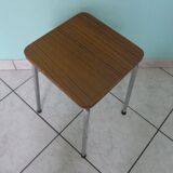 Black streaked brown formica stool 70