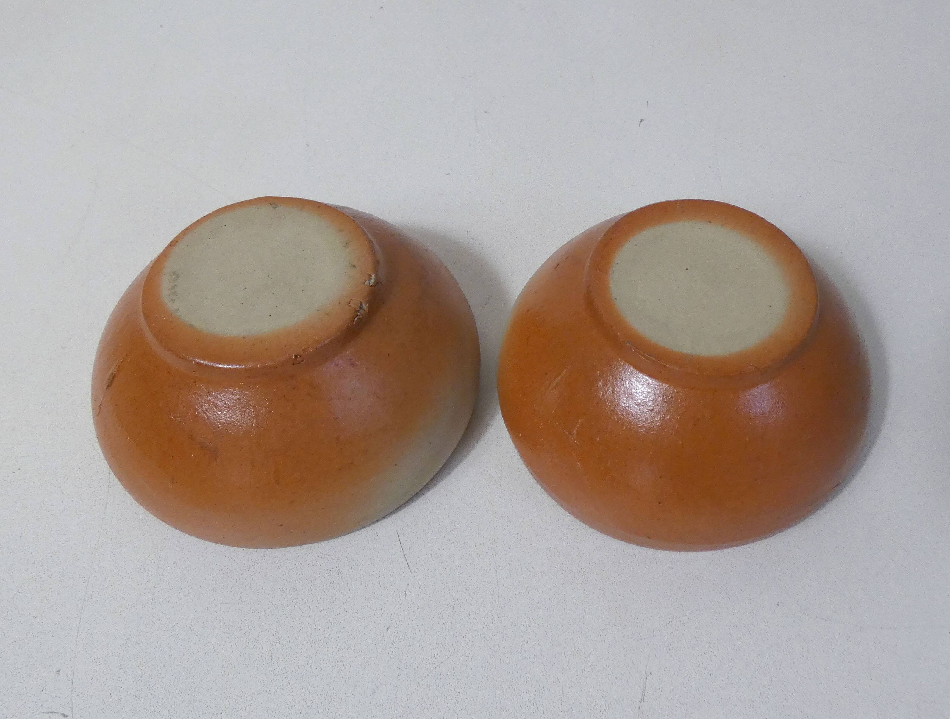 2 vintage stoneware bowls