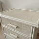 Vintage rattan bedside table from the 70s/80s