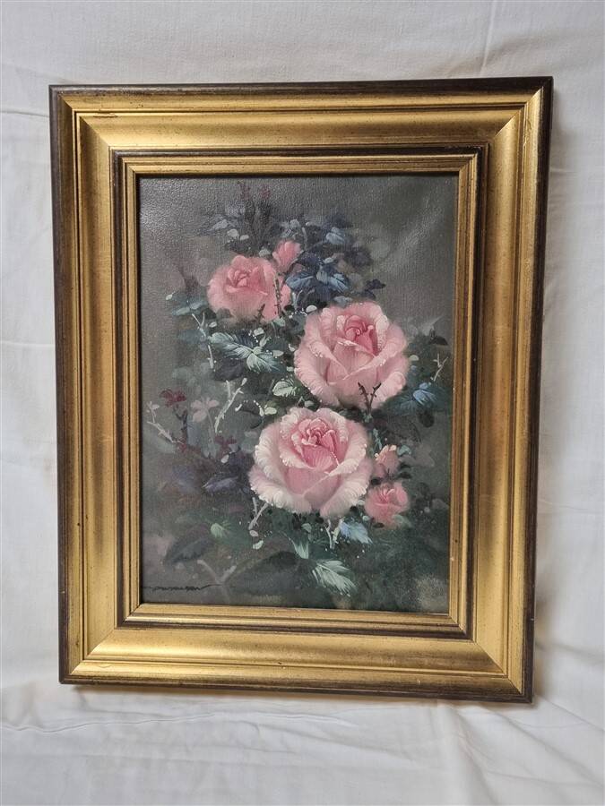 Tableau bouquet de roses