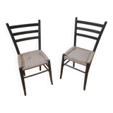 Pair of Italian bistro chairs
