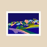 La plagne - tirage d'art en édition limitée (a4)
