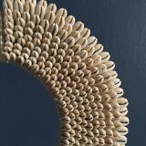 Sculpture tribal necklace Papou in shells