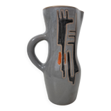 Ceramic pitcher with abstract patterns by Robert Auguste and Gyn Gausserand