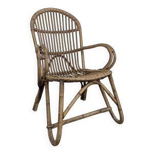 fauteuil bambou et rotin