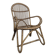 Bamboo and rattan armchair