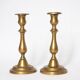 Pair of brass candlesticks