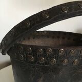 Brutalist studded leather bucket bucket 1920