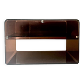table de chevet / d'appoint en plexiglas fumé par M.Dumas pour Roche Bobois, design 1970