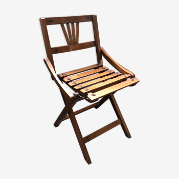 Vintage wooden folding children's chair
