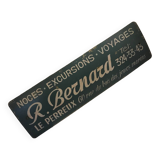 Painted advertising sheet metal for automobilia