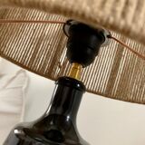Sandstone lamp and jute string