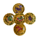 Set of 5 dessert plates in Sarreguemines 60s