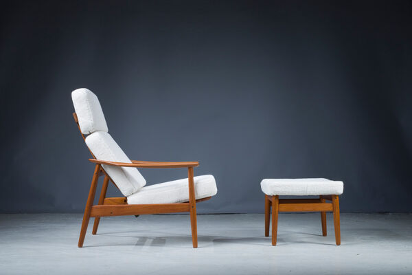 Fauteuil et ottoman par Arne Vodder pour France & Søn
