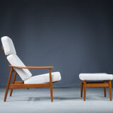 Armchair and ottoman by Arne Vodder for France & Søn
