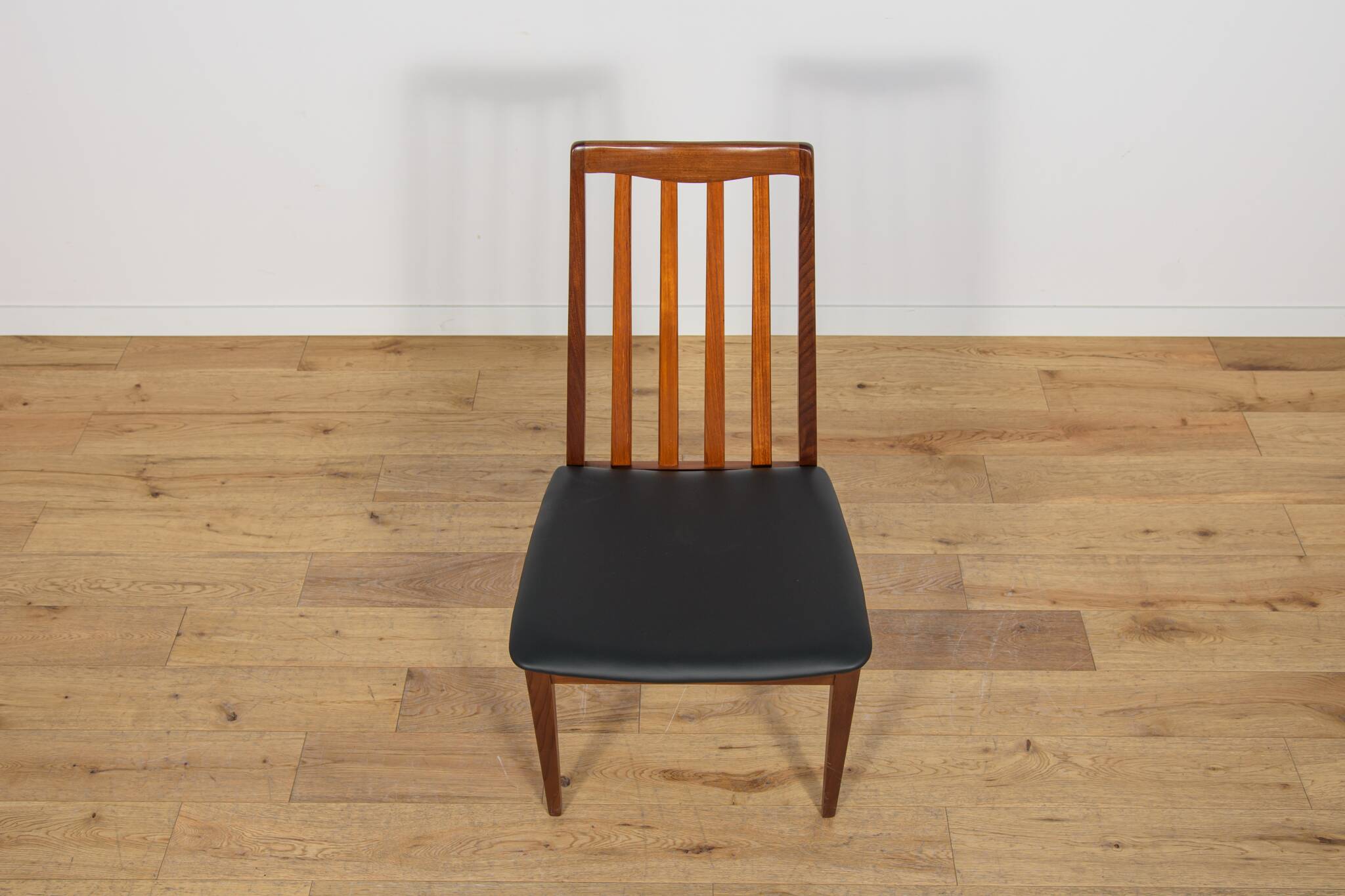 Mid-Century Teak and Leather Dining Chairs by Leslie Dandy for G-Plan, 1960