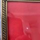 Photo frames, convex glass and gilded brass, 1960s-1970s