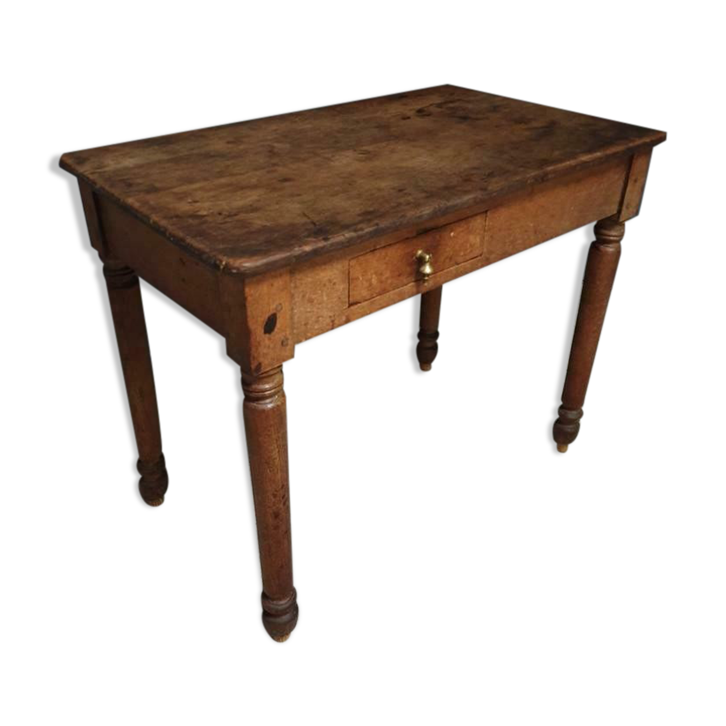Antique oak table with drawer