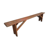 Banc brique banc rouge 2 mètres