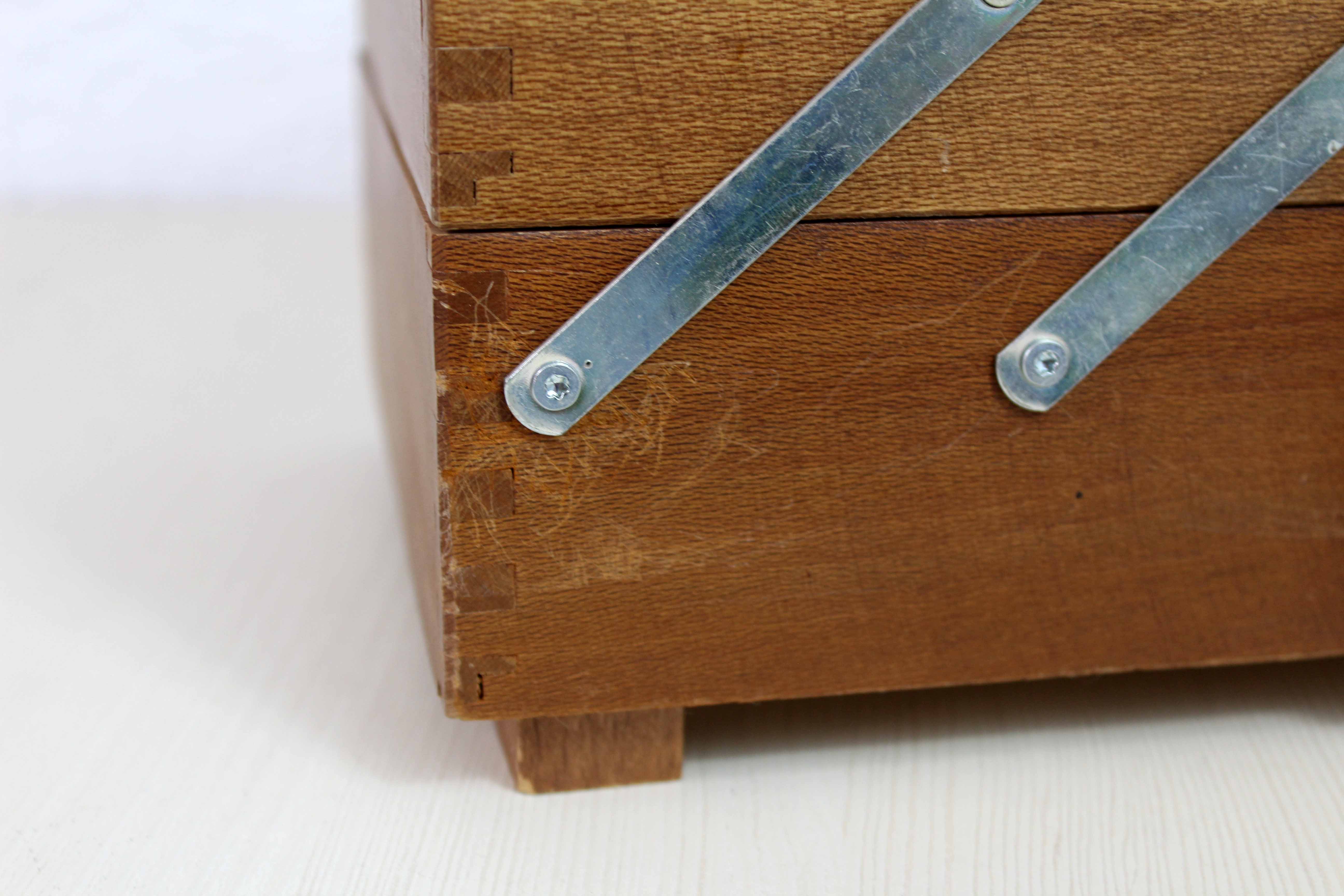 Vintage table sewing box