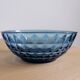 Blue bowls in chiseled glass