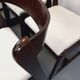 Set of 6 vintage Italian sleigh chairs by Mario Sabot
