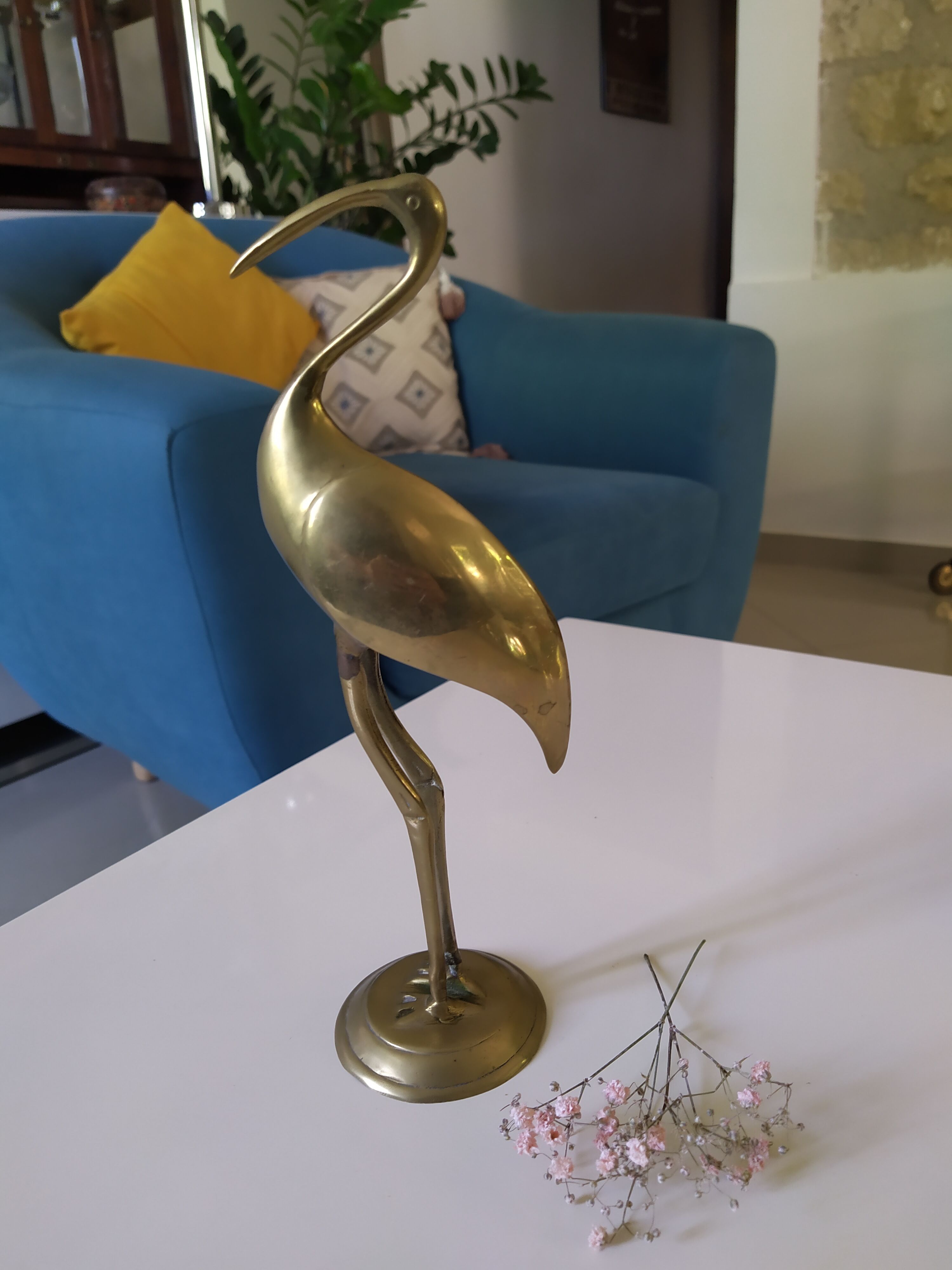 Brass heron