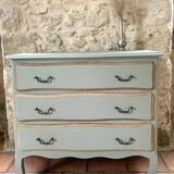 3-drawer chest of drawers in laurel green