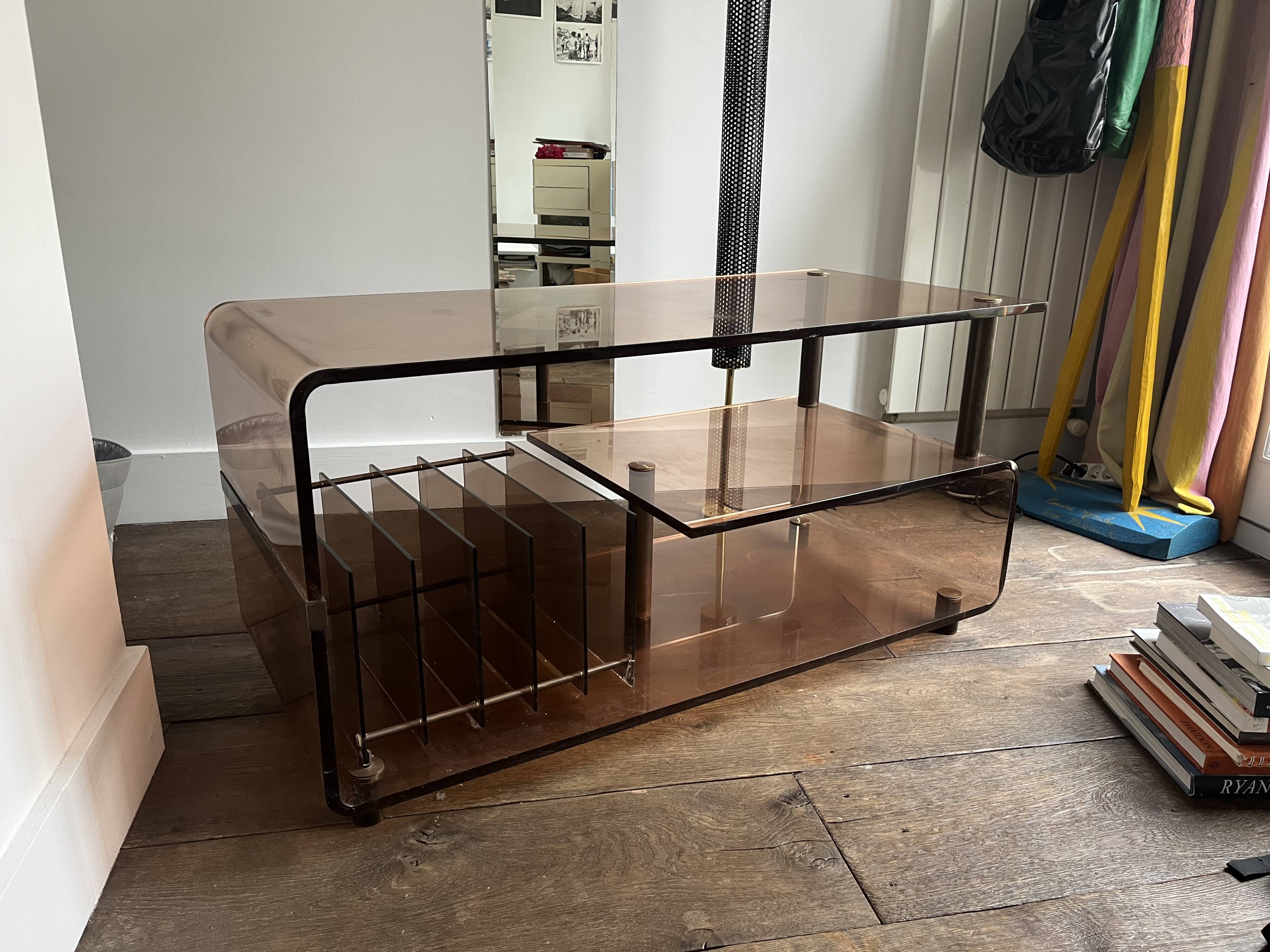 Meuble vinyle plexiglas Roche Bobois x Dumas