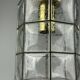 60s 70s ceiling lamp Glashütte Limburg Germany glass & brass Space Age