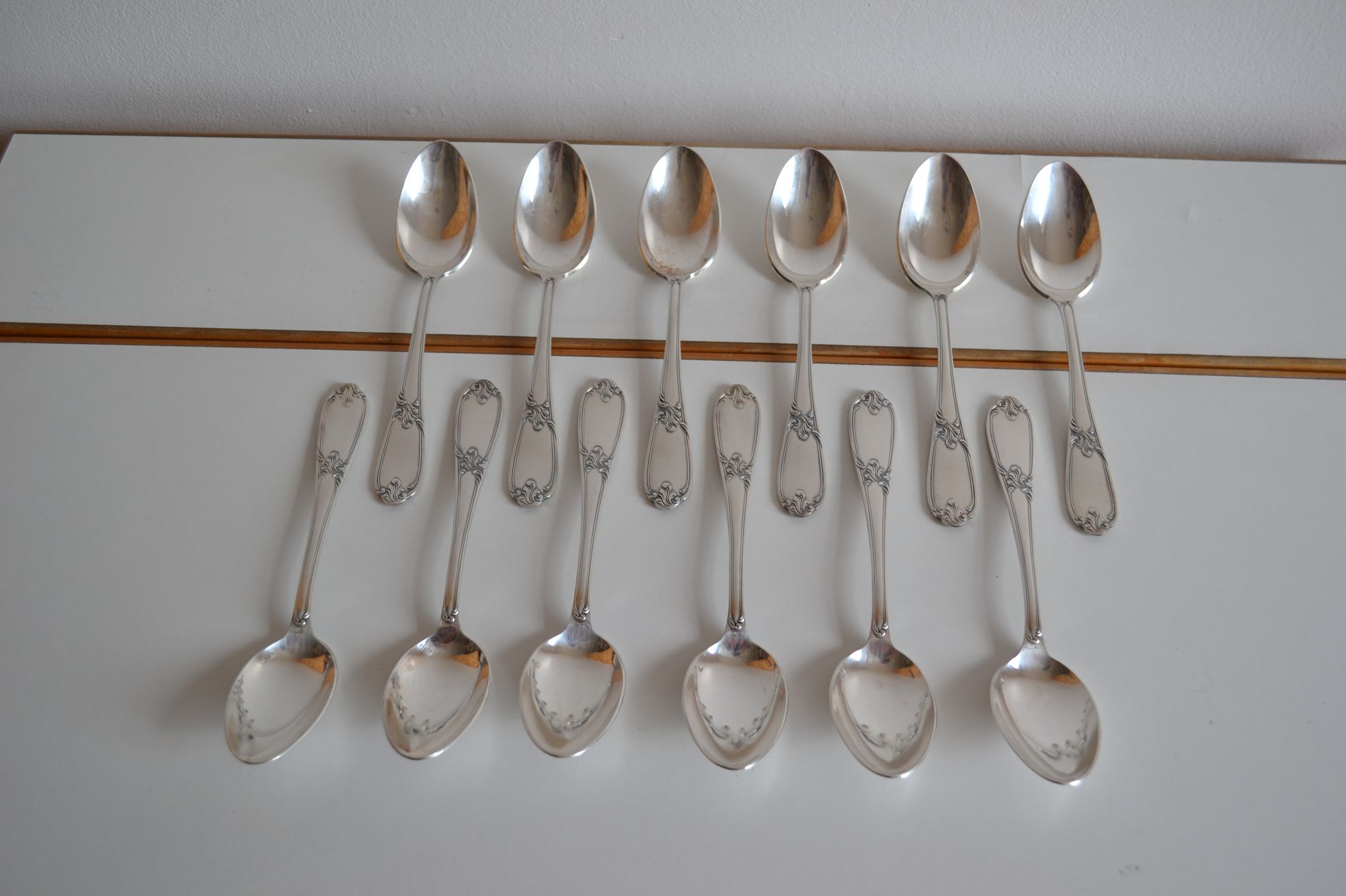12 tablespoons metal argente orfevre frionnet francois