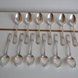 12 tablespoons metal argente orfevre frionnet francois