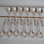 12 tablespoons metal argente orfevre frionnet francois